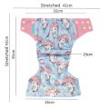 Happy Flute Washable and Reusable Baby Bamboo Charcoal Pocket Cloth Diaper With One Opening Fit 3-15kg Baby.