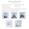 Mirror Wall Stickers Decoration 3D Self Adhesive Waterproof Stickers DIY Privacy Window Films Bedroom Decor. 