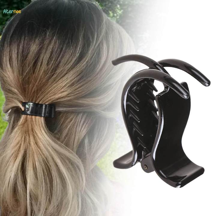 French%20Hair%20Clip%20Anti%20Slip%20Grip%20Jaw%20Durable%20Hair%20Braiding%20Tool%20Ponytail%20Clip%20Black%20-%20Image%209