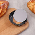 Mini Tart Pans 10cm Egg Tart Molds With Removable Bottom Non Stick Small Tart Mold Fluted Cupcake Tart Pan Bakeware Conbo. 