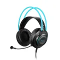 A4TECH Fstyler FH200i Stereo Surround Sound Head Phone - Over-Ear Headphone - 3.5 mm- Noise Cancelling - For Mobile/ PC/ Laptop/ PS4 - Ice Blue/Grey. 