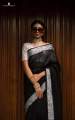 Half Silk Cotton Saree For Women - Black and Silver Color - Comfortable to wear- Perefct For All Seasons and Occasions. 