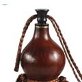 Portable Water Bottle Gourd Drink Jug Mens Gifts, Dried Gourd Flasks Calabash Ornament for Outdoor, Boating Storing Drinks and Water Travel. 