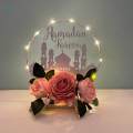 Eid Mubarak Table Decorations Table Centerpiece Ramadan Wreath for Banquet.