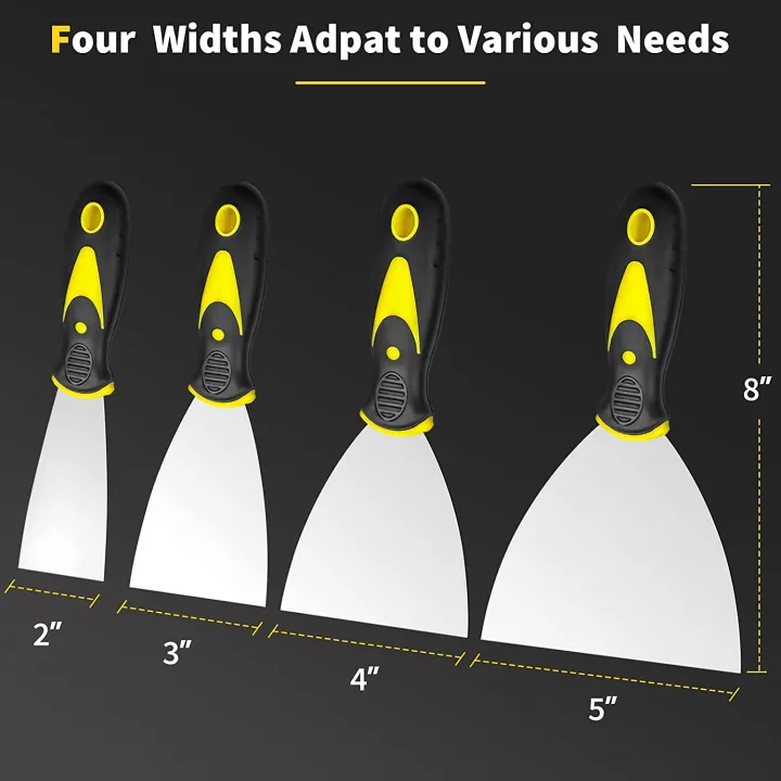 4Pcs%20Putty%20Knife%20Set%20Scraper%20for%20Repairing%20Drywall%20Removing%20Wallpaper%20-%20Image%204