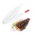 New Fish Grill Basket Grill Net Barbecue Clip Turkey Fish Meat Barbecue Clamp Charcoal Grill BBQ Accessories. 