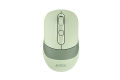 A4tech FB10CS Silent Click Multimode Rechargeable Wireless Mouse - Bluetooth + 2.4G - Connects upto 3 Devices - 1200 to 2400 DPI - Type C Charging - For PC/Laptop/Tablet/Smart TV - Stone Black/Ash Blue/Matcha Green/Baby Pink. 