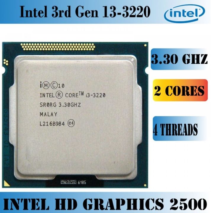 Intel Core i3 3rd Gen 3.30GHz Desktop Processor