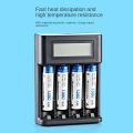 LCD Display AA / AAA Battery USB Charger 4 Slots for NI-MH /NI-CD AA AAA 1.2V Rechargeable Battery Indicator Battery Charger. 