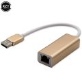 10/100Mbps USB 2.0 to RJ45 Lan Ethernet Adapter Free Driver Network Card Aluminum Alloy for Windows PC Macbook.