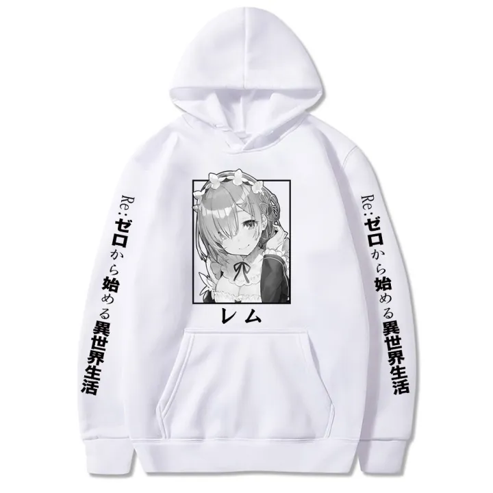 Re:Zero%20Restarting%20Life%20from%20Zero%20in%20World%20Print%20Harajuku%20Anime%20Rem%20Ram%20Long%20Sleeve%20Korean%20Couple%20Hoodies%20-%20Image%203