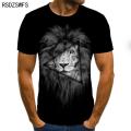 3D printe Animal tiger Lion face man 's T- Tshirt New loose lion casual majestic summer fashion shirt Harajuku oversized t shirt.