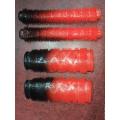 4 Pcs Bicycle Soft Bubber Handlebar Grips - Black&Red. 