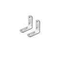 2 Pis 4x4 Inch L Shape Stainless Steel Corner Brace Angle Bracket.