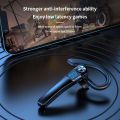 【FUPANG】Painless Ear-hook Bluetooth 5.2 Wireless Earbuds Waterproof Sport Earphone Standby Business Headphones Mic for Running Cycling Driving.