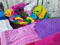 5 pis Baby Nokshi khata 0-36 month baby khata - Multi-Color.