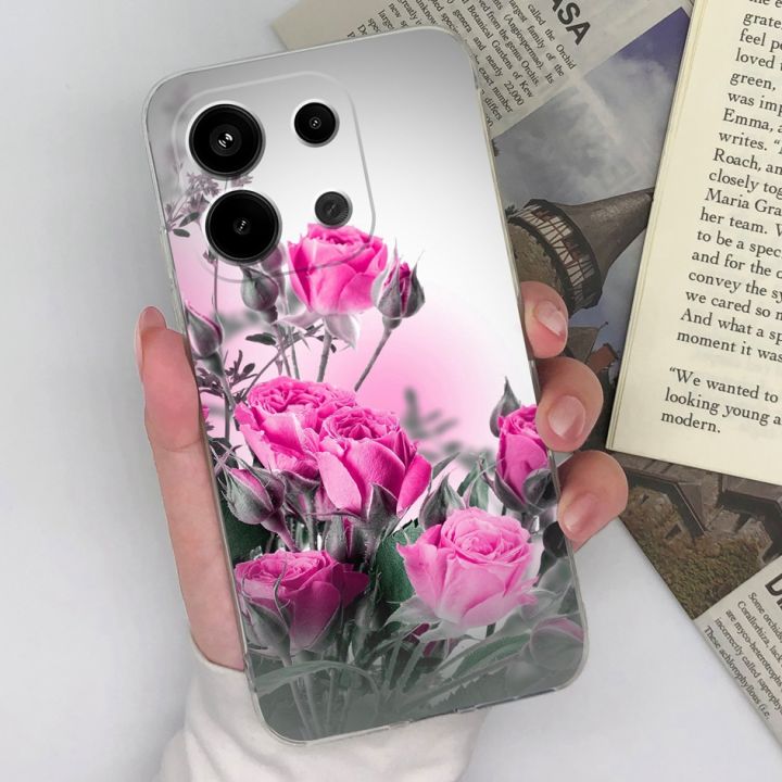 Phone%20Case%20For%20Xiaomi%20Redmi%20Note%2013%204G%20Back%20Cover%20Cute%20Cat%20Shockproof%20Transparent%20Silicone%20Matte%20TPU%20For%20Redmi%20Note%2013%20Pro%20Funda%20-%20Image%203
