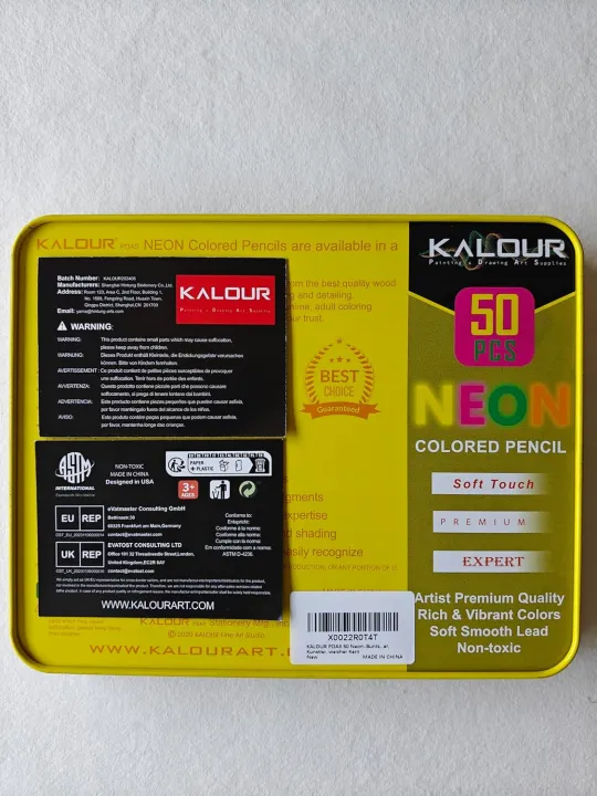 KALOUR%2050%20Neon%20Colored%20Pencils%20for%20Adult%20Coloring%20Books,%20Fluorescent%20colored%20Professional%20Drawing%20pencils%20Set%20Art%20Supplies%20Kit%20for%20Adults%20Beginners%20Artists,%20Soft%20Core%20-%20Image%202
