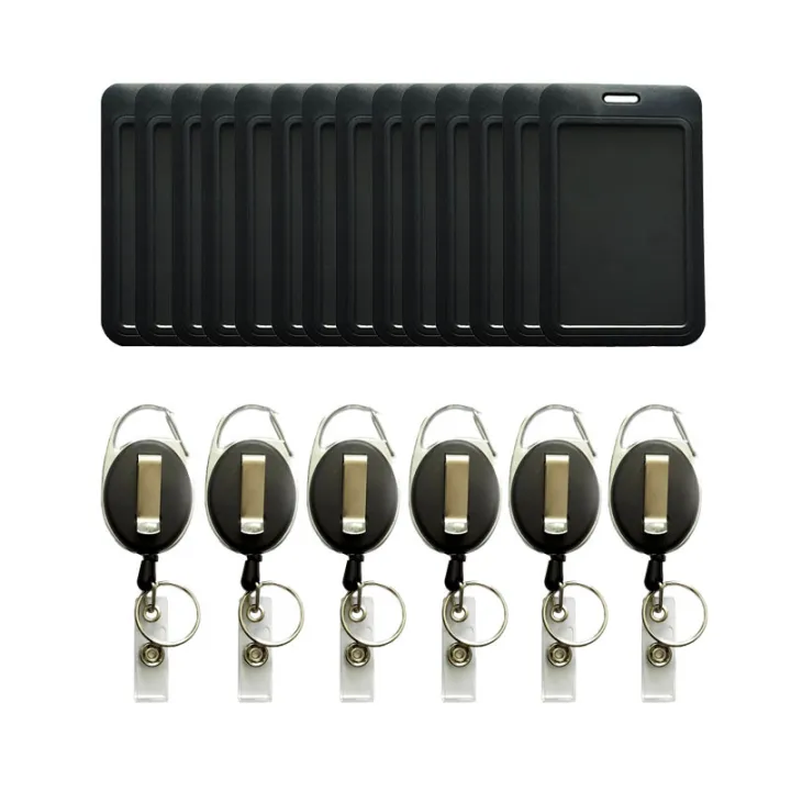 Black%20Plastic%20Slide%20Chest%20Pocket%20Clip%20ID%20Tag%20Name%20Identity%20Badge%20Holder%20Reel%20Working%20Permit%20Case%20Staff%20Employee%20Pass%20Work%20Card%20-%20Image%204