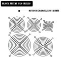 2PCS Cooling Fan Guard Metal Grill Computer Cover Fan Grill 30mm 40mm 50mm 60mm 70mm 80mm 90mm 120mm 135mm 140mm 170mm 200mm-2Pcs 60mm-Black Griils. 