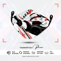 Kakashi Hatake Naruto Anime Sublimation Fashion Facemask.