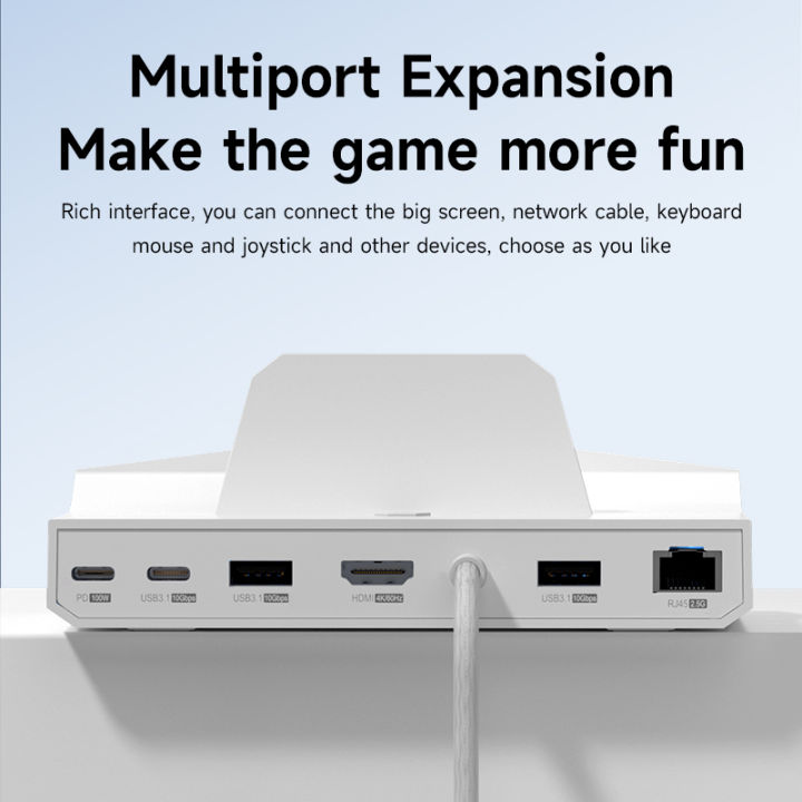 Hagibis%20ROG%20Ally/Steam%20Deck/Switch/OLED%20Dock%206%20in%201%20Universal%20Docking%20Station%20With%204K%20HDMI%202.5G%20RJ45%20100W%20PD%20RGB%20Light%20USB%20C%20Hub%20-%20Image%206