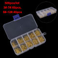 500pcs/set #3~#12 Fishing Hooks Carbon Steel Golden Fishhooks With Retail Box.