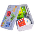 Children's wooden face changing Rubik's cube building block puzzle toys table battle games parent-child interactive net red toys wholesale. 