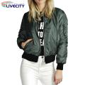 Winter Jacket Solid Color Streetwear Women Spring Coat.