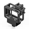 Ulanzi G9-4 For GoPro 11 10 9 Hero Black Plastic Vlog Case Cage Housing Case With Mic And Fill Light Cold Shoe Vlog Accessories. 