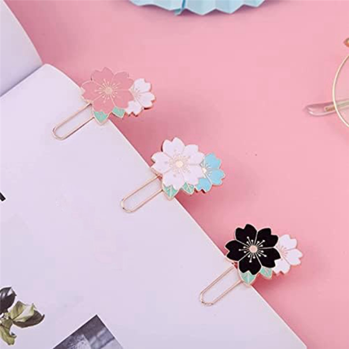 7Pcs%20Cherry%20Blossom%20Paper%20Clips,%20Cute%20Colorful%20Sakura%20Paperclip%20Planner%20Accessories%20for%20Office%20Supplies%20Students%20Marking%20-%20Image%205