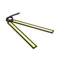 Universal Waterproof Daytime Running lights COB Fog Lamp Car Styling Led Day light DRL Lamp - white. 