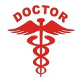 Premium Quality 2 Pis Moon 2 Pis Doctor Universal Car Front & Rear Sticker Combo.