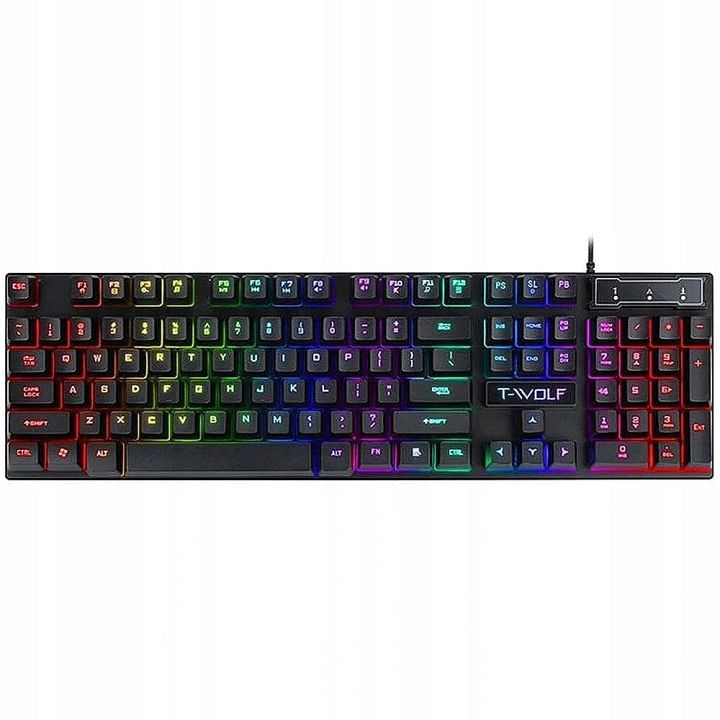T-Wolf T20 Wired RGB Gaming Keyboard