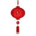 【Shop the Latest Trends】 Christmas Decoration Products Non- Blessing Palace Lantern Decor Pendant on the Door 30cm Chinese Style New Year Red Lantern Hollow Fabric Festive Lanterns. 