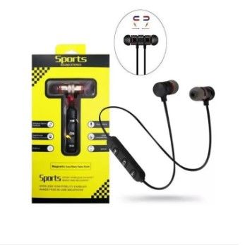Metal Sports Bluetooth Headphone Sweat Proof Earphone Magnetic Earpiece Stereo Wireless Headset for Mobile Phone -2023