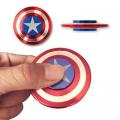 Captain America Shield Metal Tri-Spinner Fidget Hand Finger Spinner Stress Reducer Toy. 