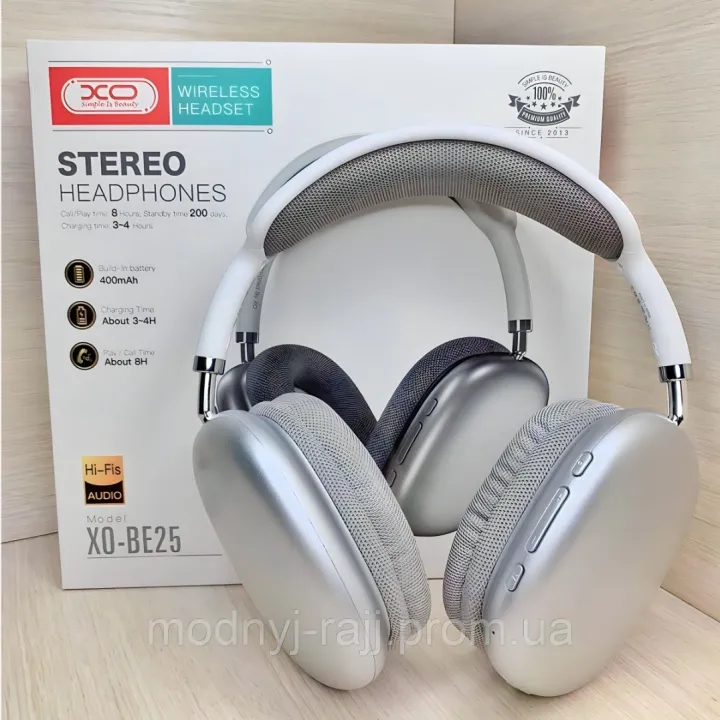 XO-BE25%20Bluetooth%205.0%20Stereo%20Wireless%20Headphone%20With%20Microphone%20-%20Silver%20-%20Image%207