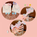 Children Baby Mermaid Princess Pearl Butterfly Fringe Bow Forehead Chain Hairpin Fairy Hair Accessories Cartoon Girls Hair Clip Bayline.