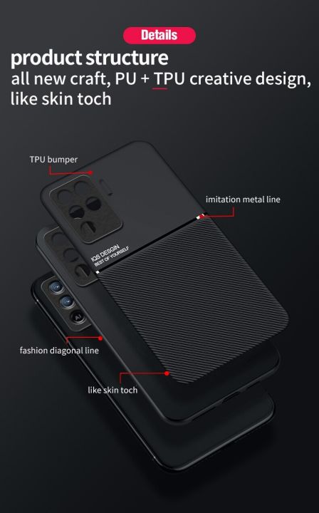 xprmy%20for%20OPPO%20A94%204G%20/%20F19%20Pro%20/%20Reno%205F%20/%20Reno%205%20Lite%20Phone%20Case%20Rubbed%20Pattern%20Shelll%20Support%20Car%20Twill%20Ultra%20Thin%20Shockproof%20Back%20Cover%20-%20Image%202