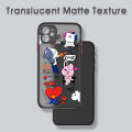 UCUC for OPPO A96 / Realme 9i Back Cover BTS Anthropomorphic Image Frosted Transparent Hard Phone Case Thin Shockproof Full Cover Camera Protect Case. 