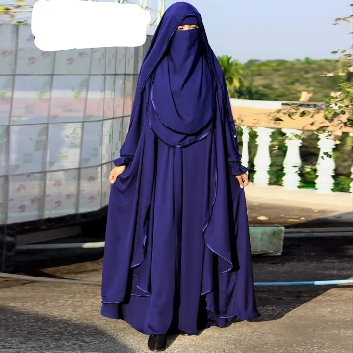 Muslim%20Outfit%20New%20Design%20Exclusive%20%20Borka%20Ready%20Hizab%20And%20Nikab%20All%20Set%20Arabian%20Mohua%20Burkha%20Jorjet%20Borkha%20Dubai%20Cherry%20Georgette%20Borkha%20For%20Stylish%20Women%20Borka%20-%20Image%202