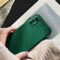 For Xiaomi Mi 12 Lite Back Cover Matte Simple Solid Color Soft Silicone. 