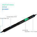 10 inch Art Drawing Ruler Adjustable Plastic Proportional Scale Divider.