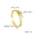 Fishhook Custom Name Finger Ring Personalized Couple Family Gift For Women Mother Men Gold Color Stainless Steel Fashion Jewelry Sarcasmsm.