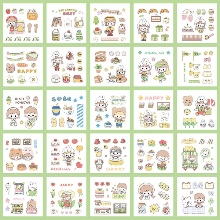 MOMO%20Sauce%20Cartoon%20Handheld%20Tent%20Set%20of%20100%20Cute%20Stickers%20PET%20Waterproof%20Transparent%20Cup%20Sticker%20Picture%20-%20Image%208