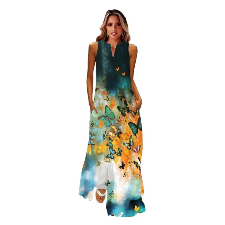 WAYOFLOVE%20Summer%20Beach%20Women's%20Dress%202021%20Elegant%20Robe%20Long%20Dress%20Party%20Sleeveless%20Dresses%20Women%20Casual%20Sundress%20Vintage%20Dresses%20-%20Image%205