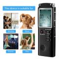 T60 Original Voice Audio Recorder 8G Time Display Recording USB Professional 96 Hours Dictaphone Digital Audio Voice Recorder. 