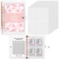 100 Envelopes Money Saving Challenge Binder, Money Saving Binder with Laminated $5050  Sheet & Pre-numbered Pockets. 