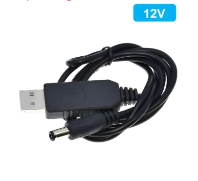 USB Power Boost Line DC 5V To DV 9V / 12V Step Up Module USB Converter Adapter Cable 2.1x5.5mm Plug for Arduino WIFI